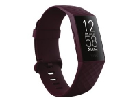 Fitbit Charge 4 - Rosentre - aktivitetssporer med bånd - elastomer - rosentre - håndleddstørrelse: inntil 247 mm - monokrom - Bluetooth