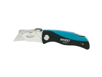 HAZET 2157-1, Klappkniv med lås, ABS syntetisk, Sort, Blå, 16 cm, 170 g