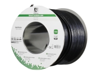 DELTACO TP-49F - Samlet kabel - 100 m - FTP - CAT 6 - halogenfri, utendørs, solid - svart