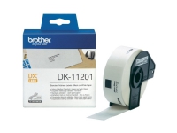 Brother DK-11201 - Svart på hvitt - 29 x 90 mm 400 etikett(er) (1 rull(er) x 400) adresselapper - for Brother QL-1050, 1060, 500, 550, 560, 570, 580, 600, 650, 700, 710, 720, 820
