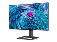 Philips E-line 241E2FD - LED-skjerm - 24 (23.8 synlig) - 1920 x 1080 Full HD (1080p) @ 75 Hz - IPS - 300 cd/m² - 1000:1 - 1 ms - HDMI, DVI-D, VGA - strukturert svart
