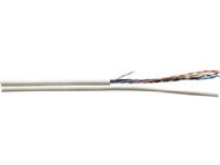 Datakabel NETCONNECT kat 6 U/UTP 2x(4x2xAWG23) 500m tromle, farve: hvid, CPR klasse: Dca s2-d2-a1 - (500 meter)