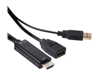Club 3D CAC-2330 - Video adapter - DisplayPort til HDMI hann - 18 cm