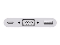 Apple USB-C VGA Multiport Adapter - VGA-adapter - USB-C (hann) til HD-15 (VGA), USB-type A, USB-C (hunn) - for 10.9-inch iPad Air 11-inch iPad Pro 12.9-inch iPad Pro iMac iMac Pro MacBook Pro