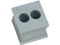 Icotek KT 2/6 Kabelgennemføring slidset Klemme-diameter (max.) 6 mm Elastomer Grå 1 stk