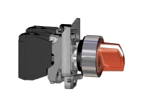 Harmony drejeafbryder komplet med LED og 2 faste positioner i rød 24VAC/DC 1xNO+1xNC, XB4BK124B5
