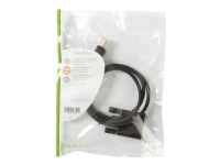 Nedis - Adapterkabel - DisplayPort (hann) til DVI-D (hann) - DisplayPort 1.1 - 1 m - rund, tommelskruer, 1080p-støtte - svart