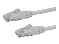 StarTech.com 2m CAT6 Ethernet Cable, 10 Gigabit Snagless RJ45 650MHz 100W PoE Patch Cord, CAT 6 10GbE UTP Network Cable w/Strain Relief, White, Fluke Tested/Wiring is UL Certified/TIA - Category 6 - 24AWG (N6PATC2MWH) - Koblingskabel - RJ-45 (hann) t