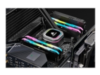 CORSAIR Vengeance RGB PRO SL - DDR4 - sett - 64 GB: 2 x 32 GB - DIMM 288-pin - 3200 MHz / PC4-25600 - CL16 - 1.35 V - ikke-bufret - ikke-ECC - svart