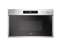 Whirlpool AMW 440/IX, Innebygget, Solo mikrobølge ovn, 22 l, 750 W, Rotasjon, Berøring, Svart, Sølv