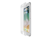 Belkin ScreenForce TemperedCurve - Skjermbeskyttelse for mobiltelefon - glass - 5.5 - rammefarge hvit - for Apple iPhone 6, 6s, 7, 8