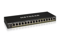 NETGEAR GS316PP - Switch - ikke-styrt - 16 x 10/100/1000 (PoE+) - stasjonær, veggmonterbar - PoE+ (183 W)