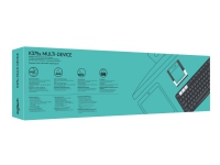 Logitech K375s Multi-Device - Tastatur - Bluetooth, 2.4 GHz - QWERTY - US International - grafitt, elfenbenshvit