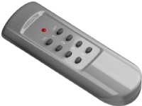 Goobay 93997, IR Kabelfri, Trykknapper, Oppladningsbar, IP20, Grå