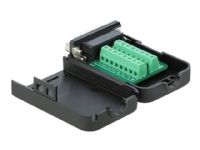 Delock - VGA-adapter - DB-15 (hunn) til 16 pin terminal block - tommelskruer