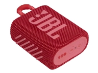 JBL Go 3 - Høyttaler - for bærbar bruk - trådløs - Bluetooth - 4.2 watt - rød
