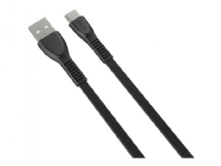 Havit HV-H612 - USB-kabel - USB (hann) til USB-C (hann) - USB 2.0 - 1.8 m - flat - svart