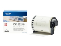 Brother DK-22246 - Papir - svart på hvitt - Rull (10,3 cm x 30,48 m) 1 rull(er) sammenhengende etiketter - for Brother QL-1050, QL-1060N, QL-1100