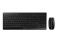 CHERRY STREAM DESKTOP - Tastatur- og mussett - trådløs - 2.4 GHz - Pan Nordic - tastsvitsj: CHERRY SX - svart
