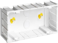 HAGER Kanaldåse SO3-BR tripel modul for Opus til BRSN/BR/BRA/BRH Plast, gul fod Ekskl. aflastnings- og koblingsstykker.