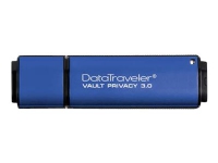Kingston DataTraveler Vault Privacy 3.0 - USB-flashstasjon - kryptert - 8 GB - USB 3.0 - TAA-samsvar