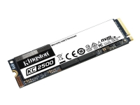 Kingston KC2500 - SSD - kryptert - 250 GB - intern - M.2 2280 - PCIe 3.0 x4 (NVMe) - 256-bit AES-XTS - Self-Encrypting Drive (SED), TCG Opal Encryption 2.0