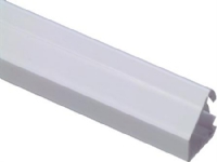 KAHR El-liste Indvendig højde x bredde 10,5x15,5 mm, Udvendig højde x bredde 12,5x20,0 mm, Længde 2500 mm Plast hvid