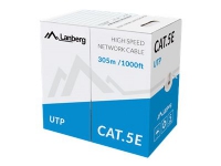 Lanberg - Samlet kabel - 305 m - UTP - CAT 5e - solid - grå, RAL 7035