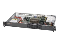 Supermicro SuperServer 5019S-L - Server - rackmonterbar - 1U - 1-veis - ingen CPU - RAM 0 GB - uten HDD - AST2400 - GigE - monitor: ingen - svart
