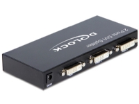 Delock DVI Splitter 2 Port - Videosplitter - 2 x DVI - stasjonær