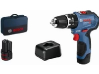 Bosch Professional GSB 12V-30 06019G9104 Batteri slagboremaskine 12 V Litium børsteløs, inkl. ekstra batteri, Inkl. oplader, Taske