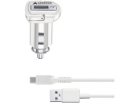 CL oplader 12-24V - Samsung usb-c 15w med adapter og dataladekabel