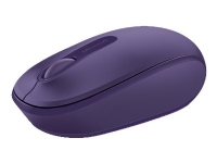 Microsoft Wireless Mobile Mouse 1850 - Mus - høyre- og venstrehåndet - optisk - 3 knapper - trådløs - 2.4 GHz - USB trådløs mottaker - pantonepurpur