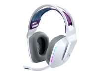 Logitech G G733 LIGHTSPEED Wireless RGB Gaming Headset - Hodesett - full størrelse - 2,4 GHz - trådløs - hvit
