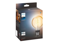 Philips Hue White Ambiance Filament E27 G63 Globe Ø95mm Lyskilde 550lm