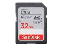 SanDisk Ultra - Flashminnekort - 32 GB - UHS-I U1 / Class10 - SDHC UHS-I