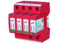 DESITEK Type 2 SPD, for max. 275 V AC, 230/400V AC på TT net (3+1 kobling), med fjernmelder