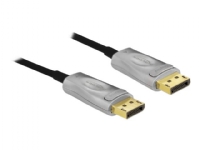 Delock - DisplayPort-kabel - DisplayPort (hann) til DisplayPort (hann) - DisplayPort 1.4 - 10 m - støtte for 8K UHD (7680 x 4320) - svart