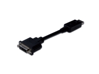 Adapter displayport til dvi, sort, 15 cm