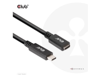Club 3D CAC-1531 - USB-forlengelseskabel - USB-C (hann) til USB-C (hunn) - 20 V - 3 A - 1 m - toretnings, 4K 60Hz støtte