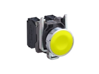 Schneider Electric Harmony XB4BA51 Trykknap Betjeningsknap flad 1 knap Gul Trykfrigørelse 1 stk