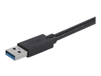 StarTech.com USB 3.0 to DVI Adapter with 1 Port USB Hub - 1920x1200 - External Video & Graphics Card - Dual Monitor Display Adapter - Supports Windows (USB32DVIEH) - Ekstern videoadapter - T5-302 - 16 MB DDR2 - USB 3.0 - DVI - svart - for P/N: DVIDDM