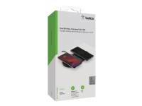 Belkin BOOST CHARGE Dual - Trådløs ladepute + AC-strømadapter - 10 watt - svart