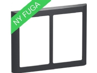 LAURITZ KNUDSEN FUGA SOFT designramme 2x1,5 modul, koksgrå.