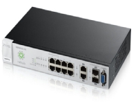 Zyxel NSW100-10, Håndtert, L2, Gigabit Ethernet (10/100/1000), Rack-montering