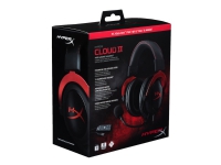 HyperX Cloud II - Hodesett - full størrelse - kablet - rød