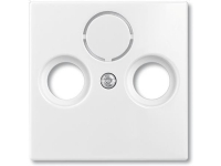 ABB-basic55 Afdækning til antenneudtag, mat hvid, 1 modul