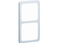 PEHA Standard, 2-modul afdækningsramme, Horisontale og vertikale, 152x81mm, IP20, creme RAL1013