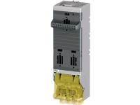 ABB SLD 2 3-polede sikringsafbryderliste DIN 2 til Kabeldon, 1-afgang 400A NH2, 12 moduler. Nul klemme bestilles særskilt.