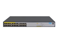 HPE 1420-24G-PoE+ (124W) Switch - Switch - ikke-styrt - 12 x 10/100/1000 (PoE+) + 12 x 10/100/1000 - stasjonær, rackmonterbar - PoE+ (124 W)